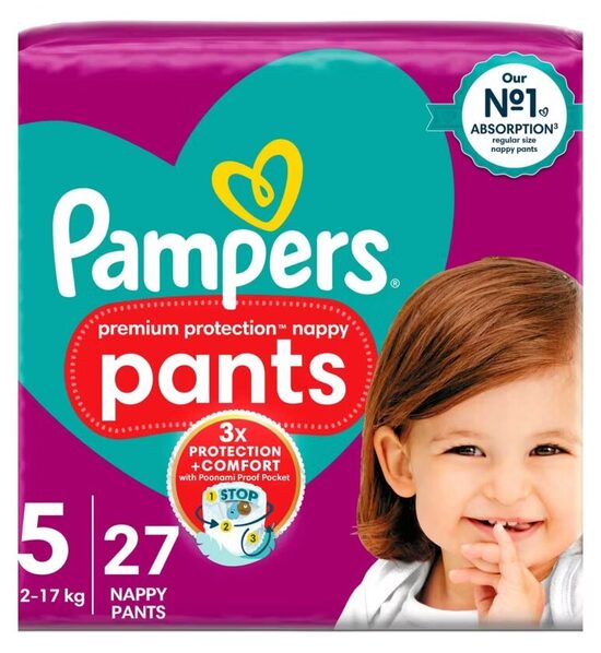 Pampers premium "biksītes" 5. izmērs 27 gb. 